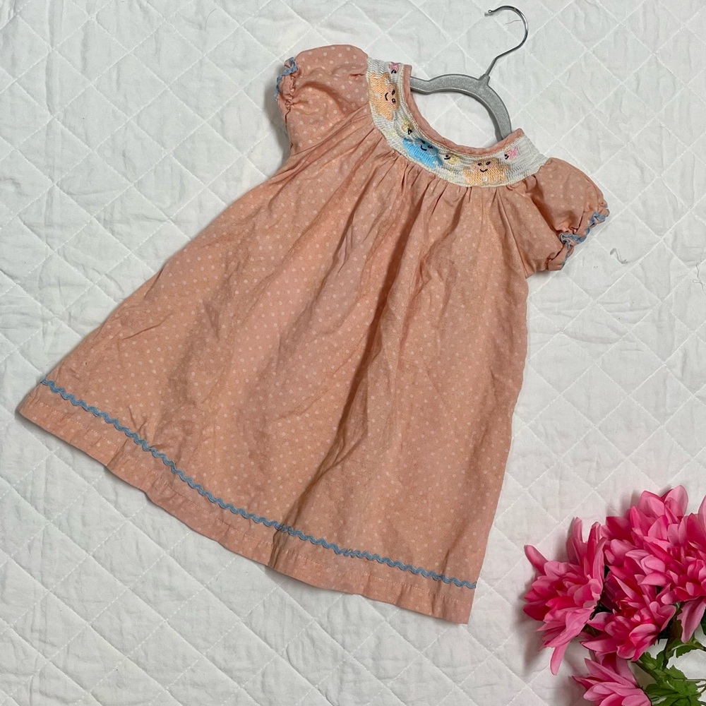 Toddler girl smocked dress; size 3t